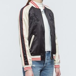Levi’s Reversible Embroidered Palm Tree Varsity Bomber Jacket